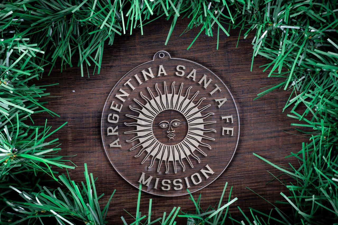 Argentina Santa Fe Mission Christmas Ornament - Latter-Day Saint LDS Missionary Gift - Book of Mormon