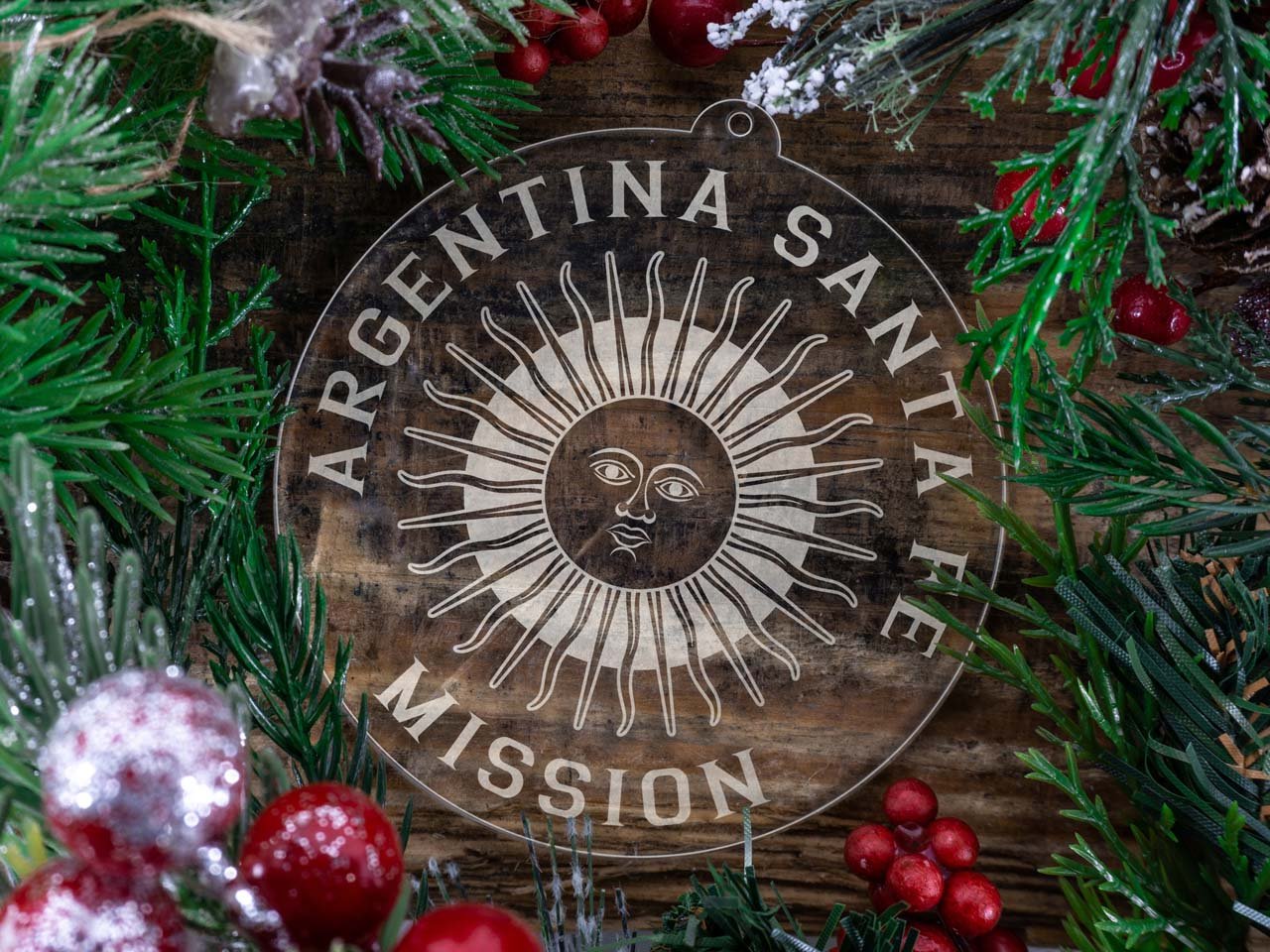 Argentina Santa Fe Mission Christmas Ornament - Latter-Day Saint LDS Missionary Gift - Book of Mormon