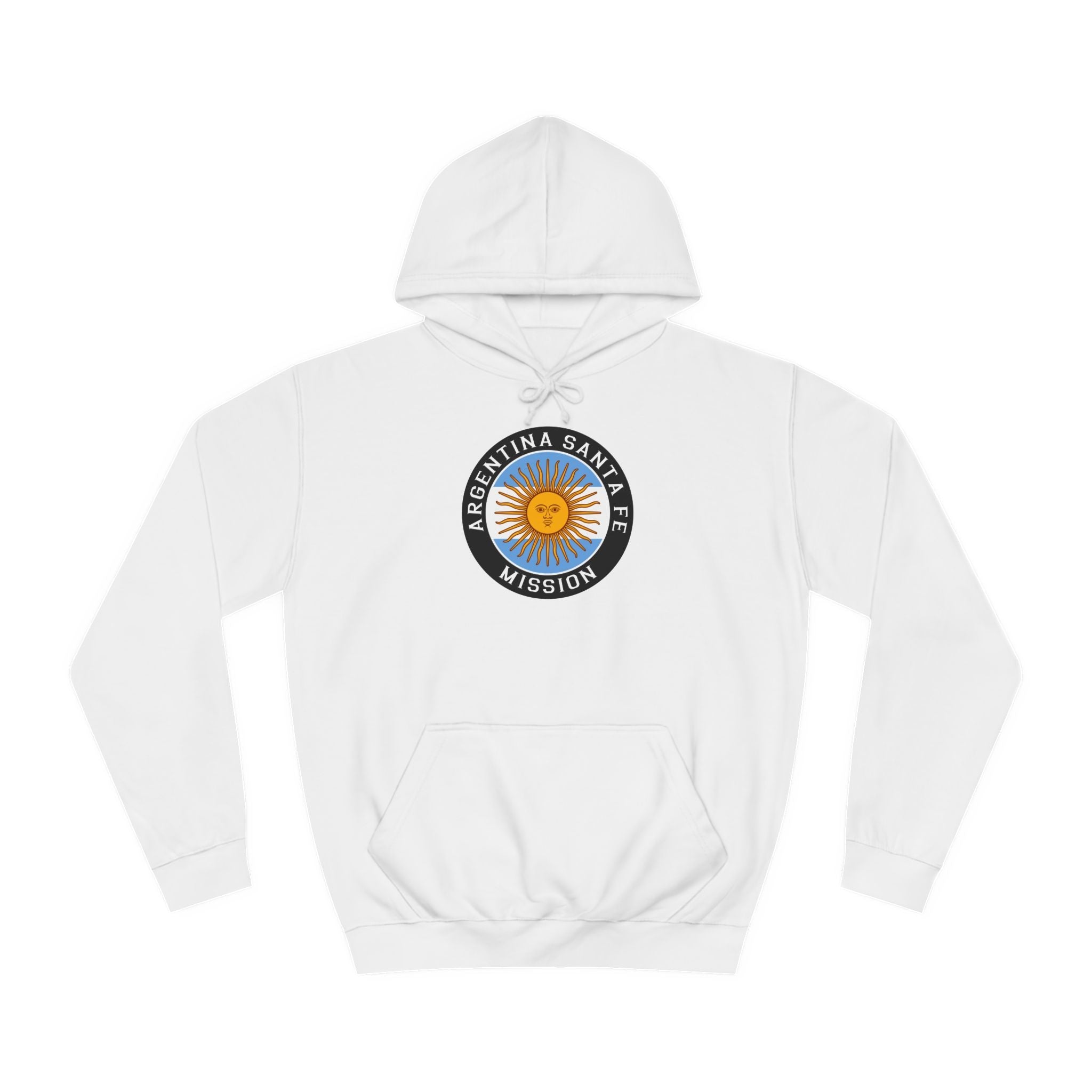 Argentina Santa Fe Mission Flag Logo (Black Border) College Hoodie