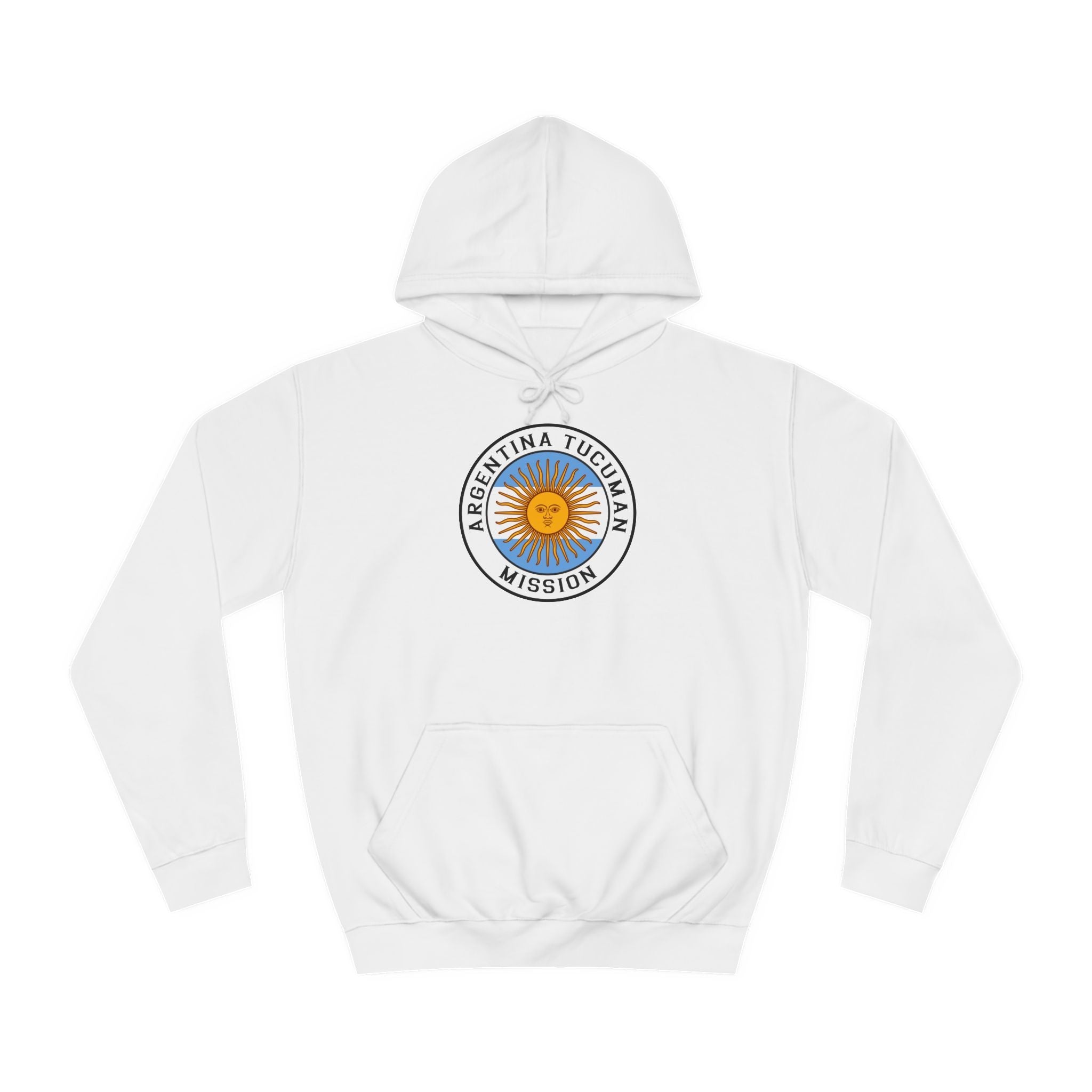 Argentina Tucuman Mission Flag Logo (White Border) College Hoodie - Latter-Day Saint LDS Missionary Gift - Book of Mormon