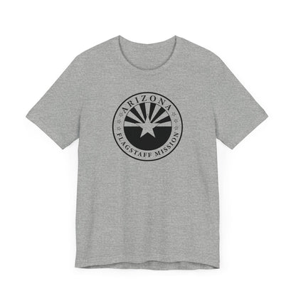 Arizona Flagstaff Mission Circular Monochrome Logo T-Shirt - Latter-Day Saint LDS Missionary Gift - Book of Mormon