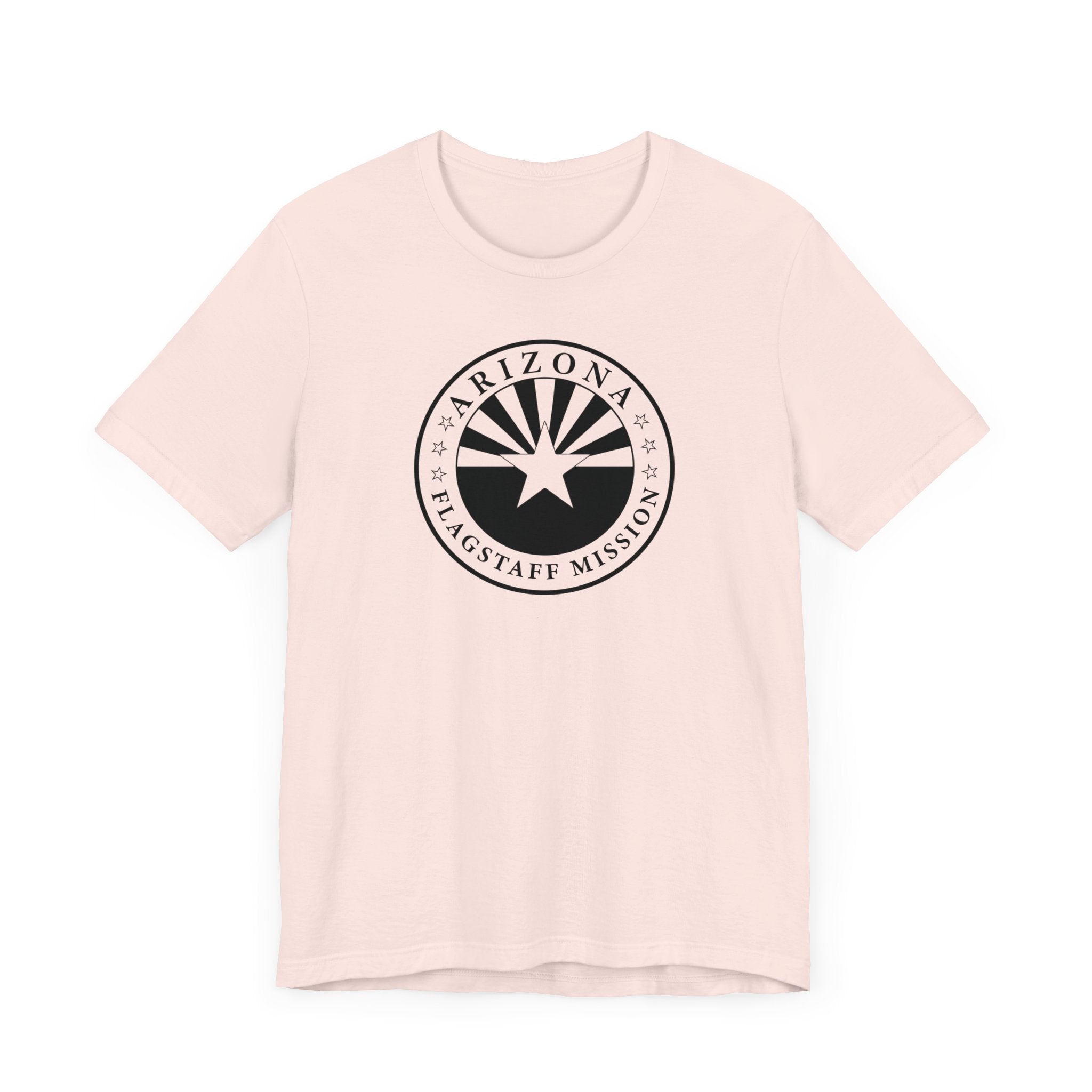 Arizona Flagstaff Mission Circular Monochrome Logo T-Shirt - Latter-Day Saint LDS Missionary Gift - Book of Mormon