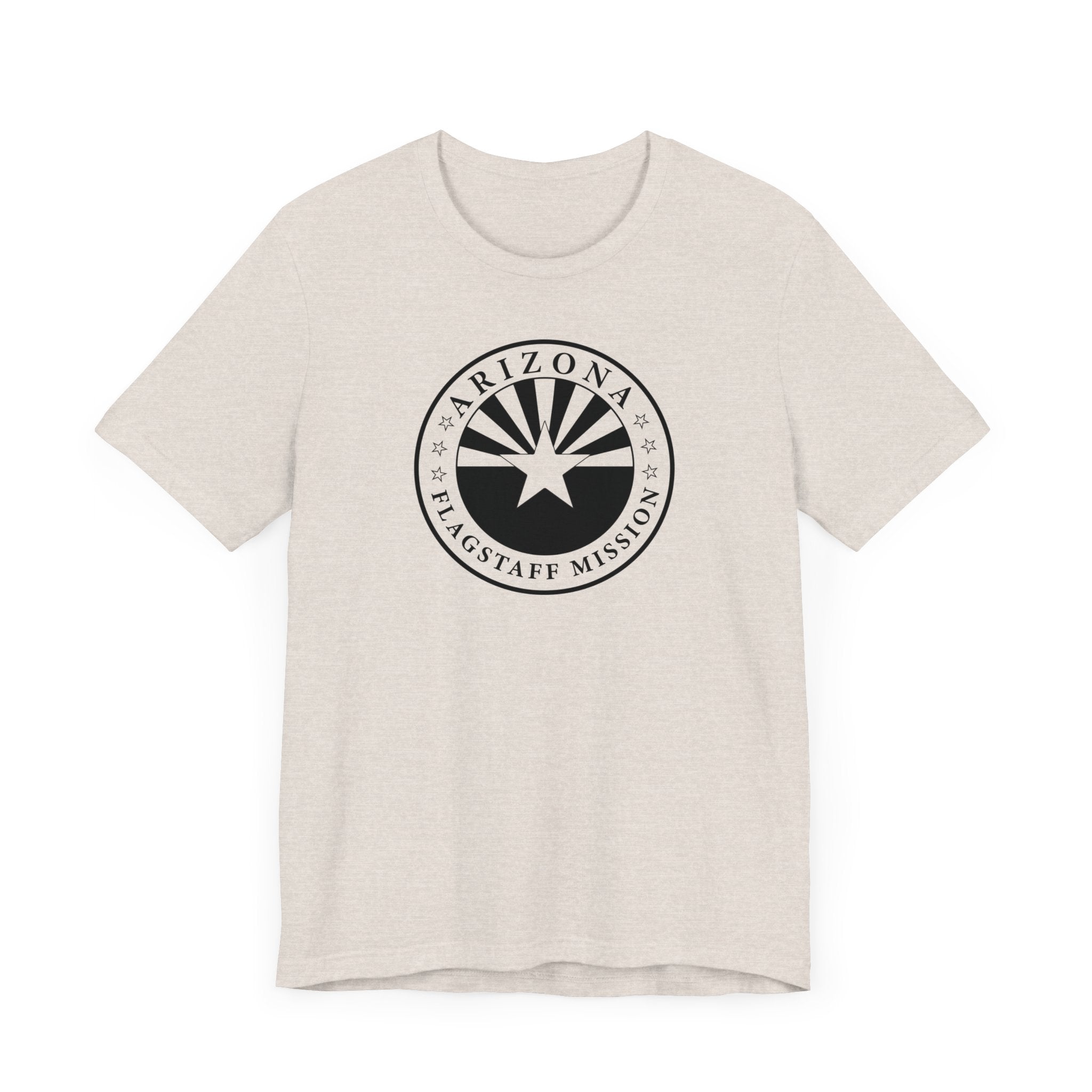 Arizona Flagstaff Mission Circular Monochrome Logo T-Shirt - Latter-Day Saint LDS Missionary Gift - Book of Mormon