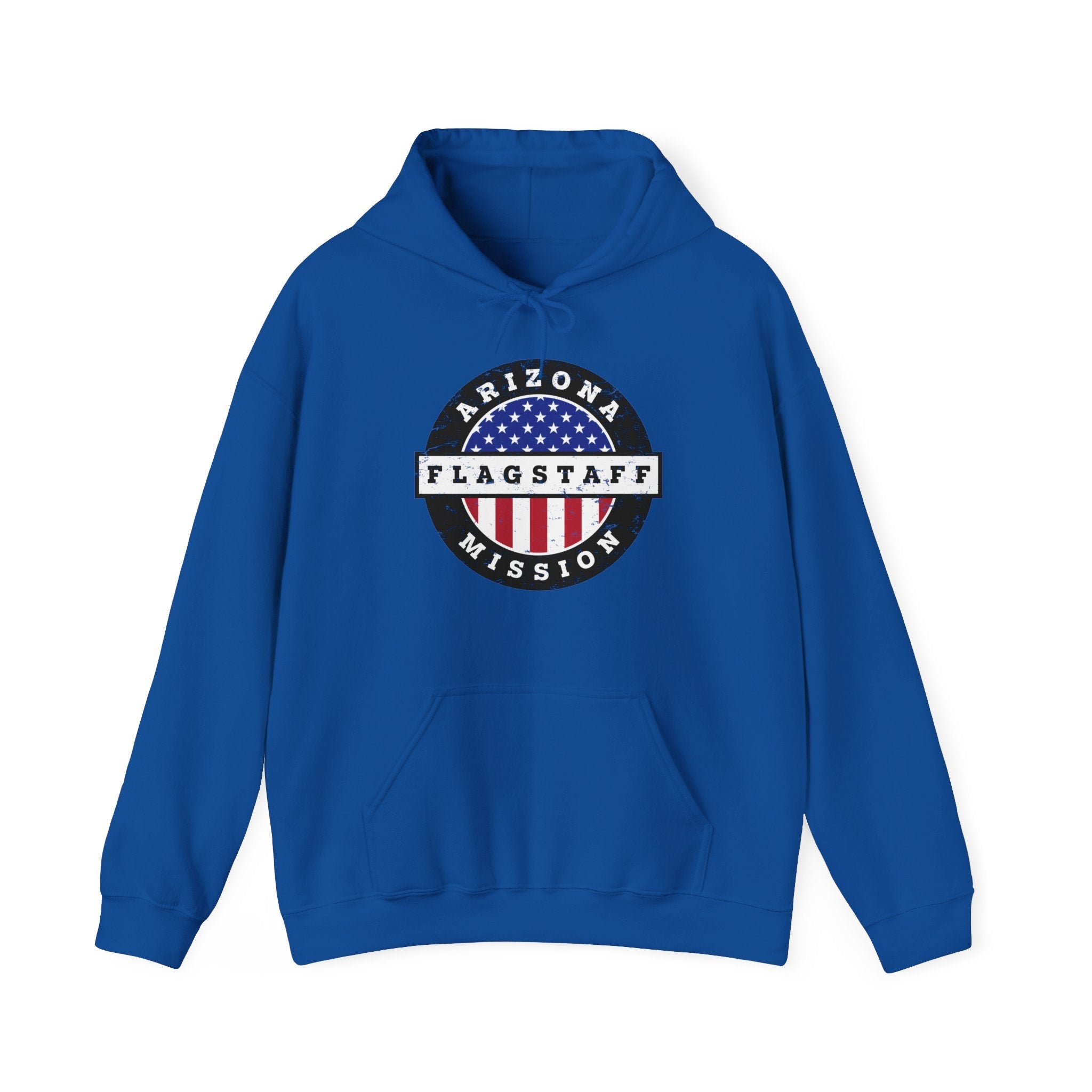 Arizona Flagstaff Mission Circular USA Flag Hoodie - Latter-Day Saint LDS Missionary Gift - Book of Mormon