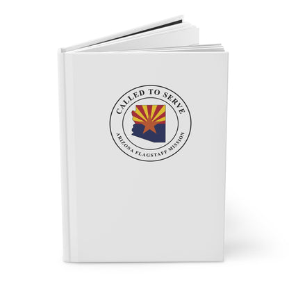 Arizona Flagstaff Mission Flag Map Called to Serve White Hardcover Journal Matte - Latter-Day Saint LDS Missionary Gift - Book of Mormon