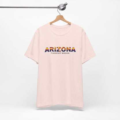 Arizona Flagstaff Mission Flag Title T-shirt - Latter-Day Saint LDS Missionary Gift - Book of Mormon