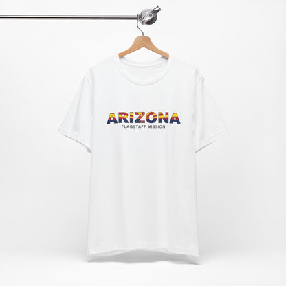 Arizona Flagstaff Mission Flag Title T-shirt - Latter-Day Saint LDS Missionary Gift - Book of Mormon