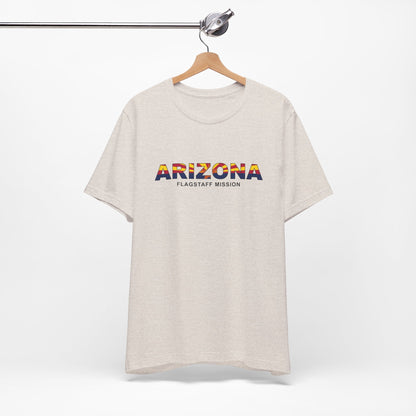 Arizona Flagstaff Mission Flag Title T-shirt - Latter-Day Saint LDS Missionary Gift - Book of Mormon