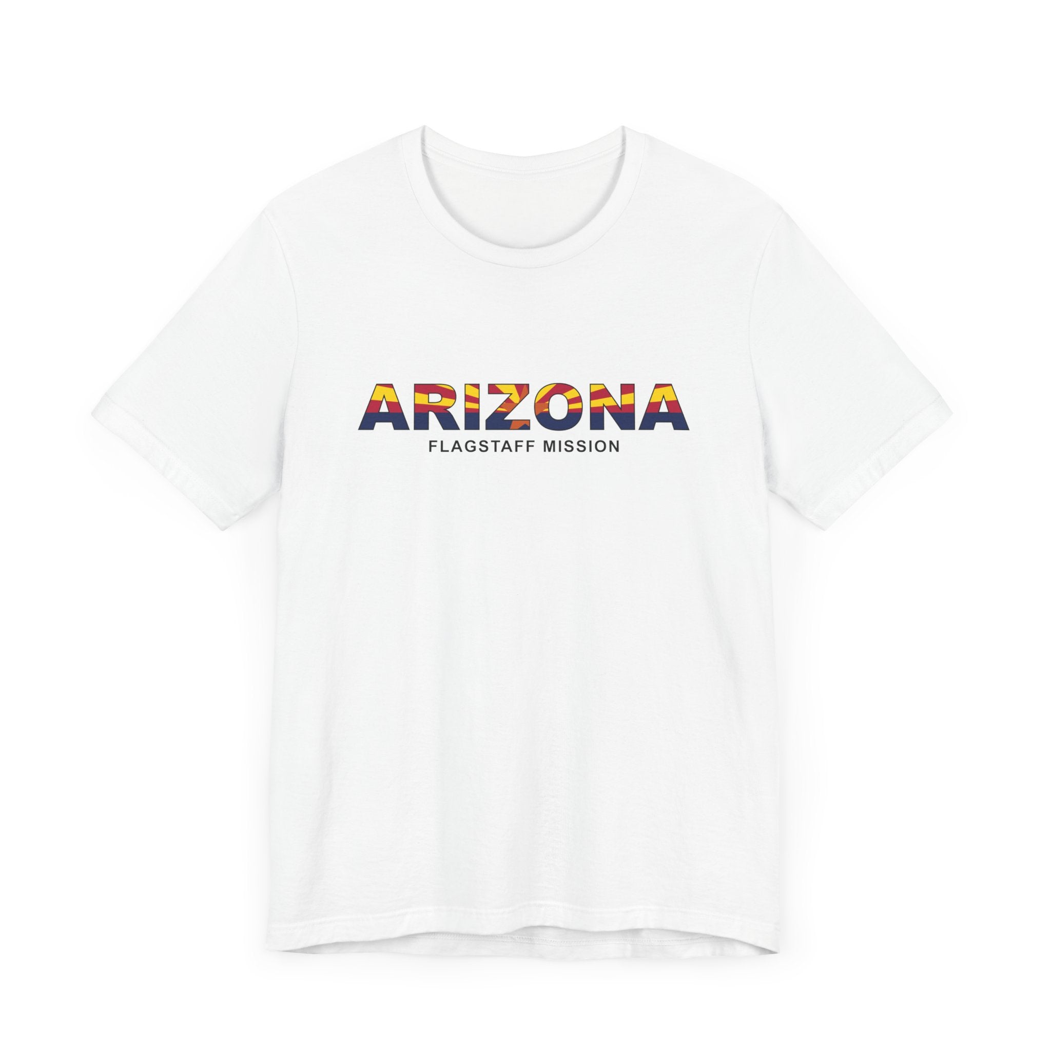 Arizona Flagstaff Mission Flag Title T-shirt - Latter-Day Saint LDS Missionary Gift - Book of Mormon