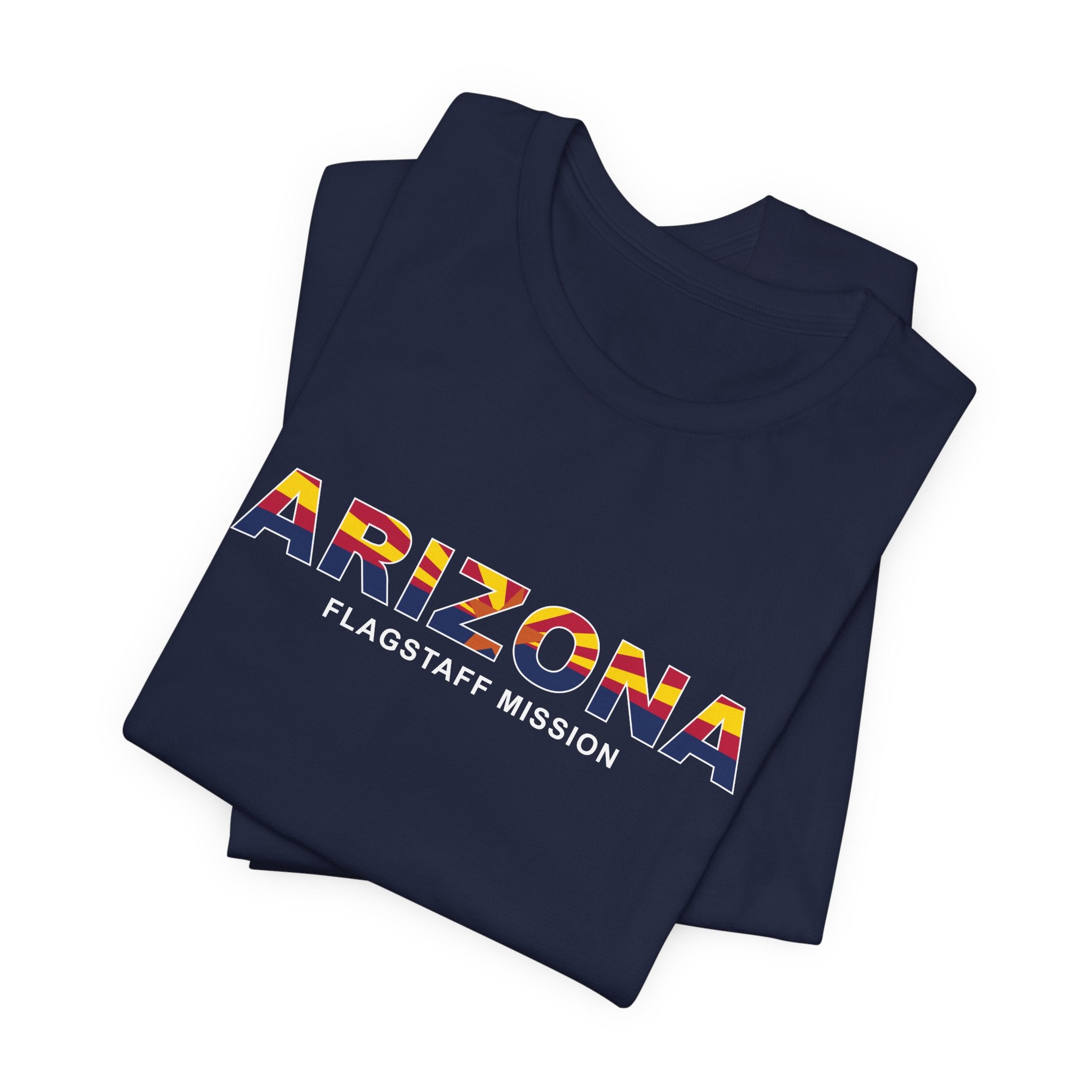 Arizona Flagstaff Mission Flag Title T-shirt - Latter-Day Saint LDS Missionary Gift - Book of Mormon