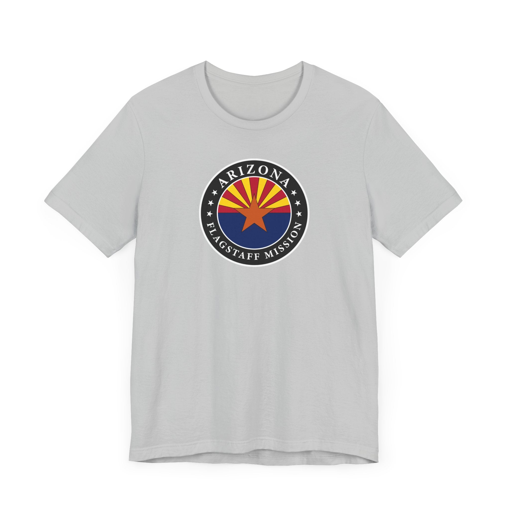 Arizona Flagstaff Mission State Flag Logo (Black Border) T-shirt - Latter-Day Saint LDS Missionary Gift - Book of Mormon