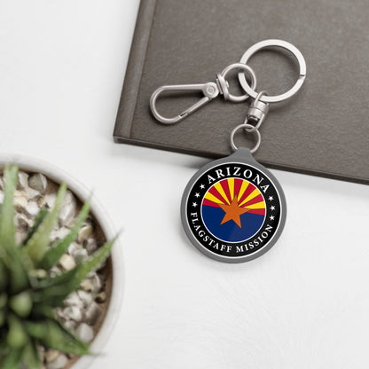 Arizona Flagstaff Mission State Flag Logo Key Tag - Latter-Day Saint LDS Missionary Gift - Book of Mormon