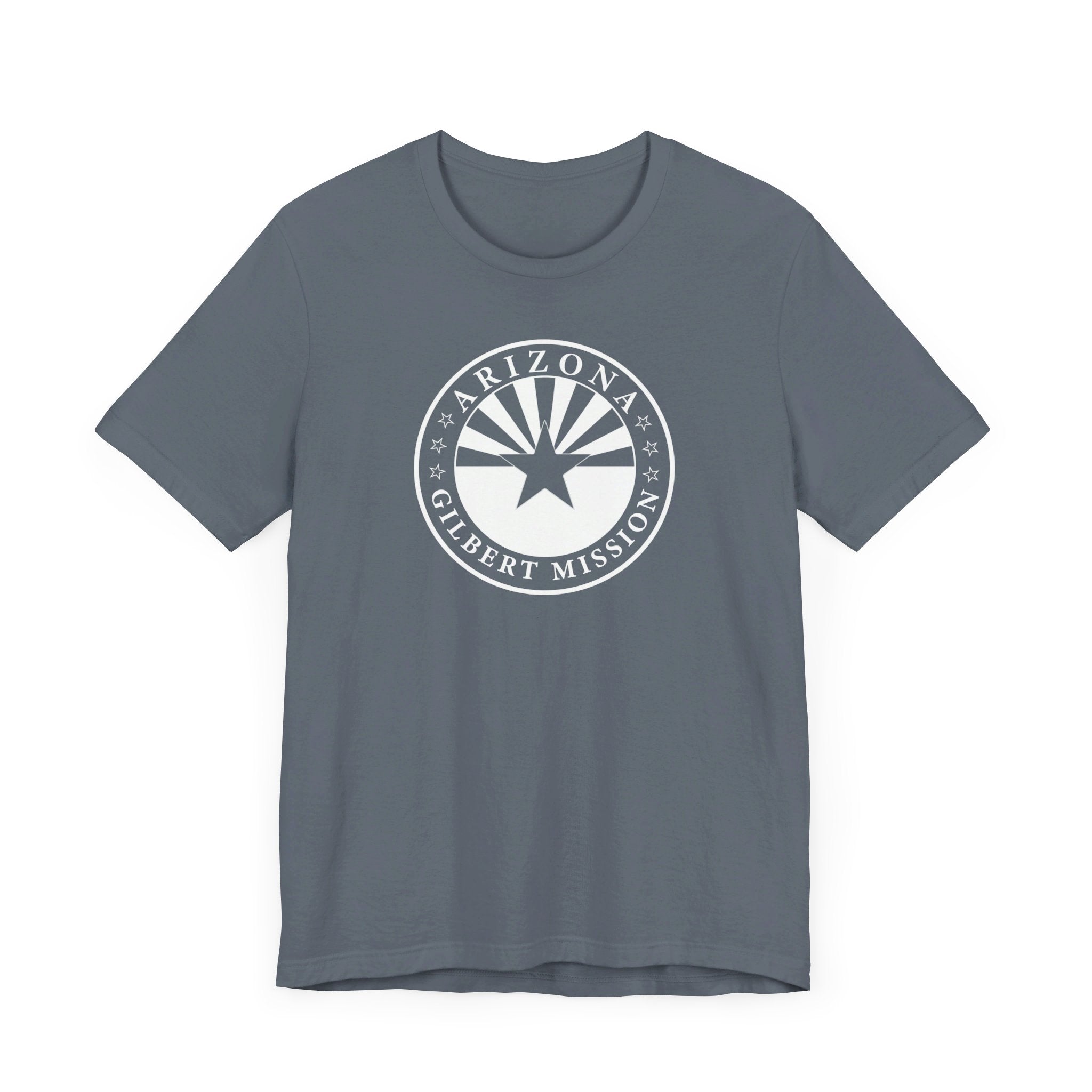 Arizona Gilbert Mission Circular Monochrome Logo T-Shirt - Latter-Day Saint LDS Missionary Gift - Book of Mormon