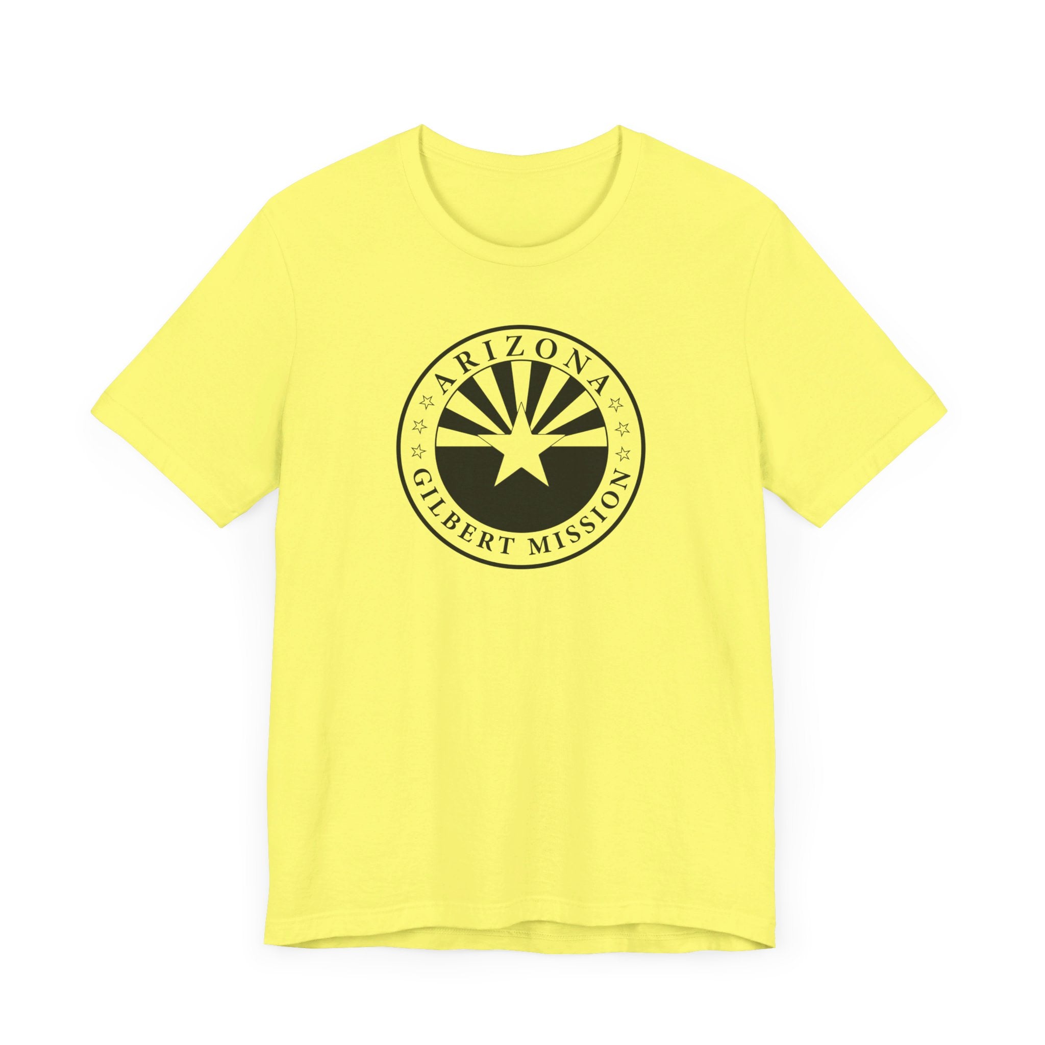 Arizona Gilbert Mission Circular Monochrome Logo T-Shirt - Latter-Day Saint LDS Missionary Gift - Book of Mormon