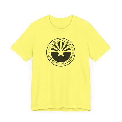 Arizona Gilbert Mission Circular Monochrome Logo T-Shirt - Latter-Day Saint LDS Missionary Gift - Book of Mormon