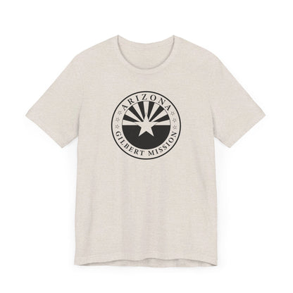 Arizona Gilbert Mission Circular Monochrome Logo T-Shirt - Latter-Day Saint LDS Missionary Gift - Book of Mormon