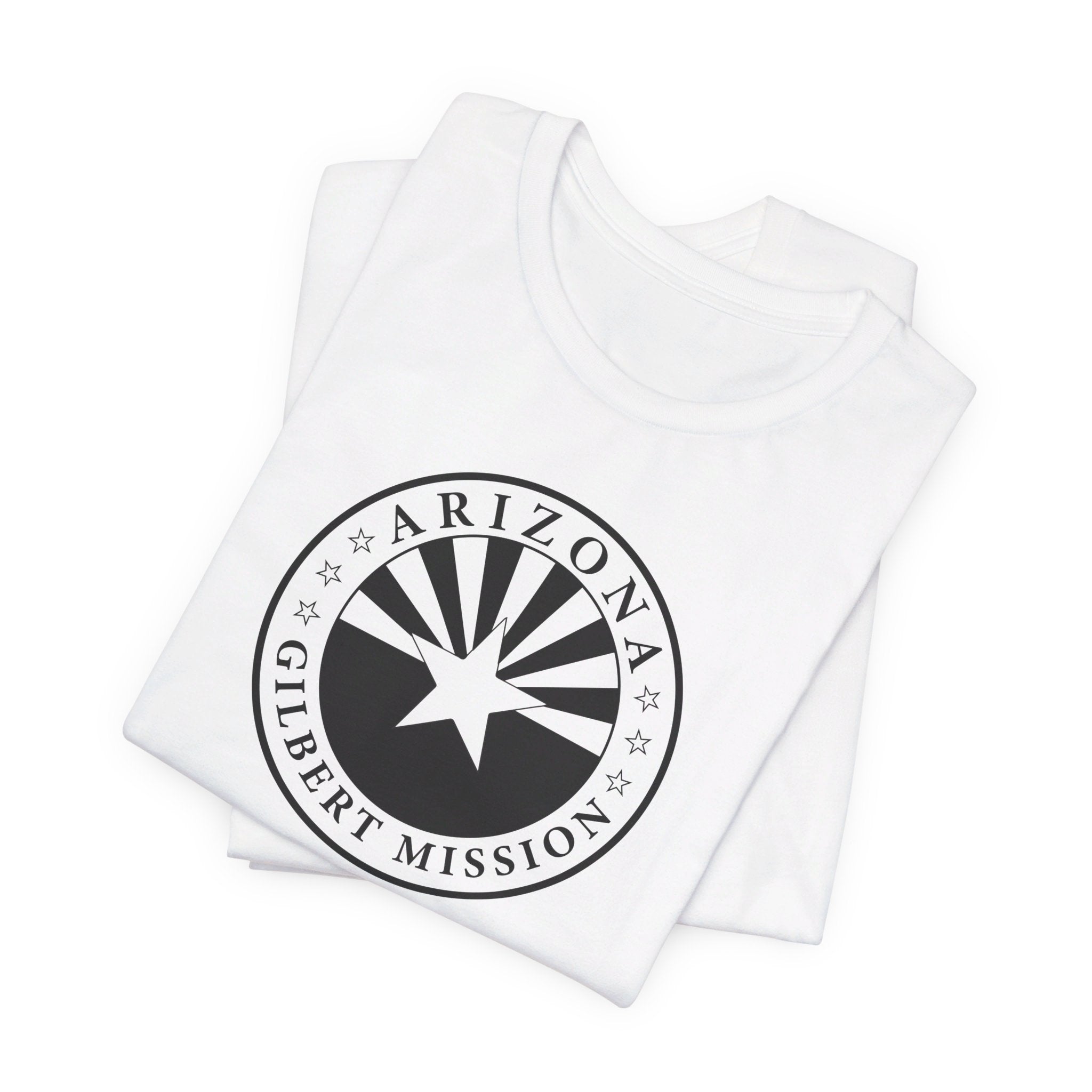 Arizona Gilbert Mission Circular Monochrome Logo T-Shirt - Latter-Day Saint LDS Missionary Gift - Book of Mormon