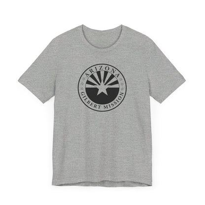 Arizona Gilbert Mission Circular Monochrome Logo T-Shirt - Latter-Day Saint LDS Missionary Gift - Book of Mormon