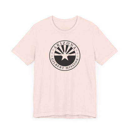 Arizona Gilbert Mission Circular Monochrome Logo T-Shirt - Latter-Day Saint LDS Missionary Gift - Book of Mormon