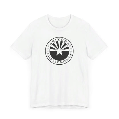 Arizona Gilbert Mission Circular Monochrome Logo T-Shirt - Latter-Day Saint LDS Missionary Gift - Book of Mormon