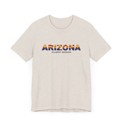 Arizona Gilbert Mission Flag Title T-shirt - Latter-Day Saint LDS Missionary Gift - Book of Mormon