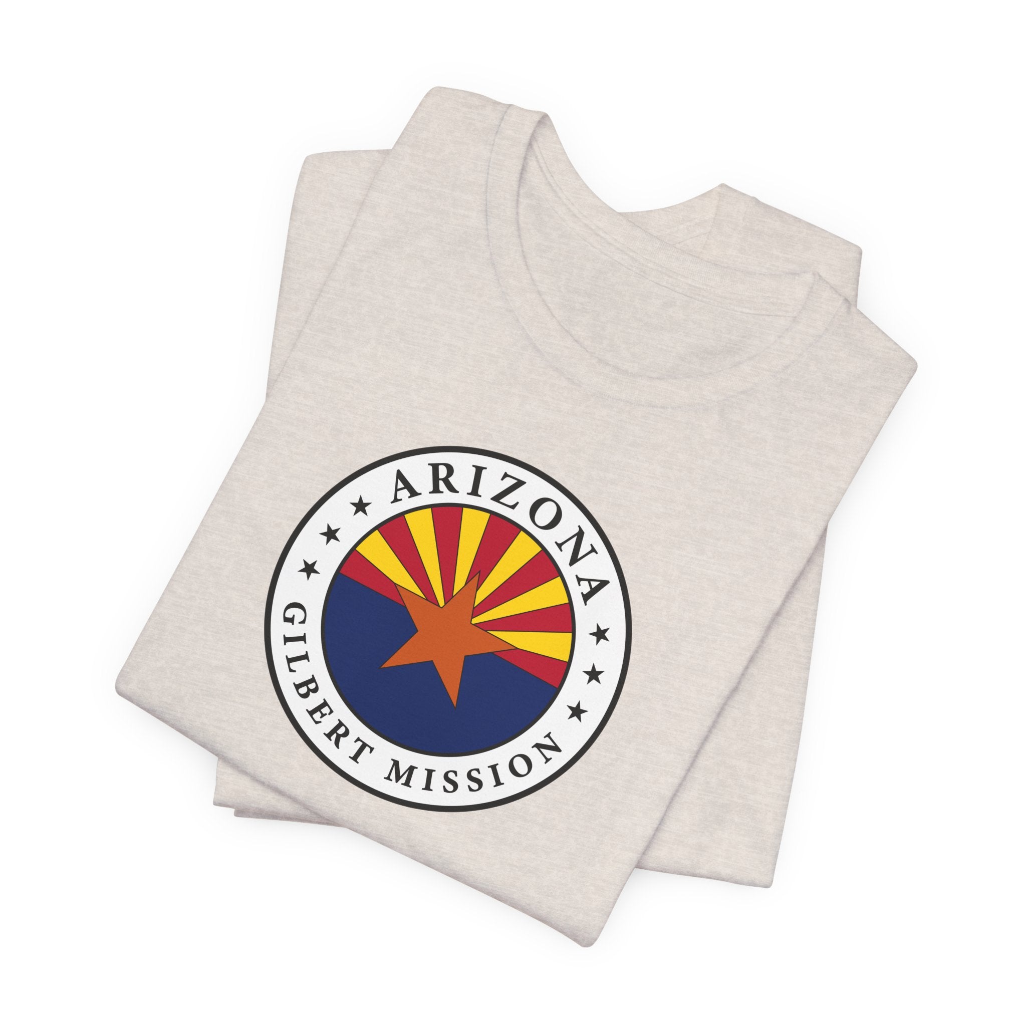 Arizona Gilbert Mission State Flag Logo (White Border) T-shirt - Latter-Day Saint LDS Missionary Gift - Book of Mormon