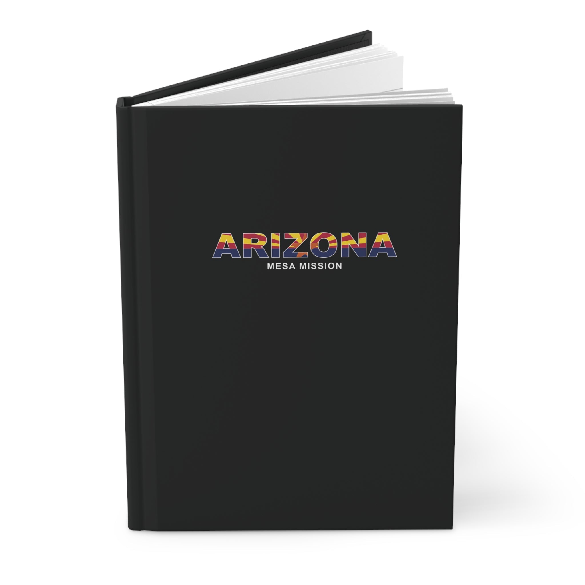 Arizona Mesa Mission Flag Title Black Hardcover Journal Matte - Latter-Day Saint LDS Missionary Gift - Book of Mormon