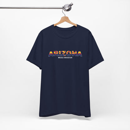 Arizona Mesa Mission Flag Title T-shirt - Latter-Day Saint LDS Missionary Gift - Book of Mormon