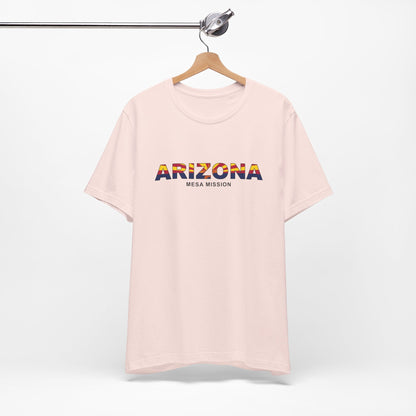 Arizona Mesa Mission Flag Title T-shirt - Latter-Day Saint LDS Missionary Gift - Book of Mormon