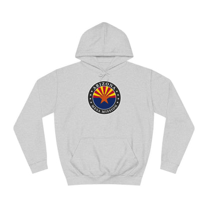 Arizona Mesa Mission State Flag Logo (Black Border) College Hoodie - Latter-Day Saint LDS Missionary Gift - Book of Mormon