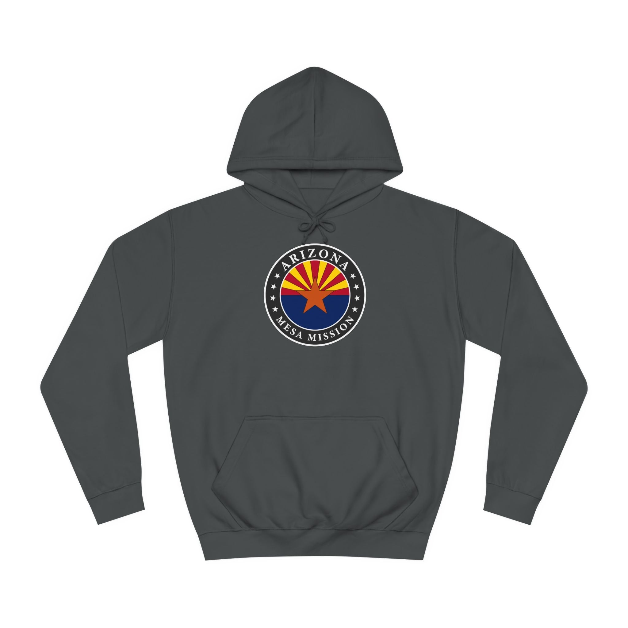 Arizona Mesa Mission State Flag Logo (Black Border) College Hoodie - Latter-Day Saint LDS Missionary Gift - Book of Mormon