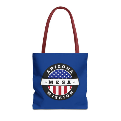 Arizona Mesa Mission USA Flag Logo Tote Bag Blue - Latter-Day Saint LDS Missionary Gift - Book of Mormon