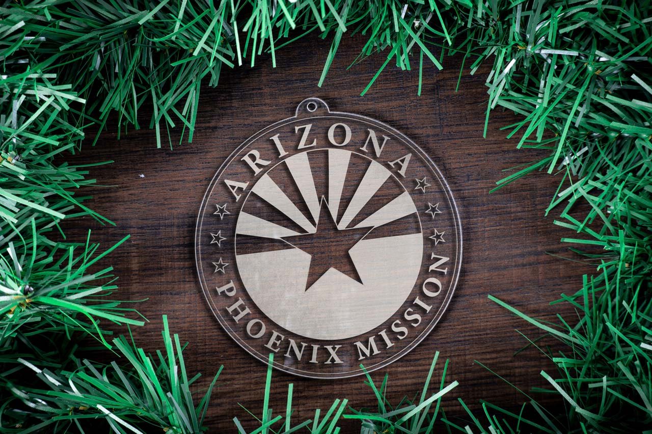 Arizona Phoenix Mission Christmas Ornament - Latter-Day Saint LDS Missionary Gift - Book of Mormon