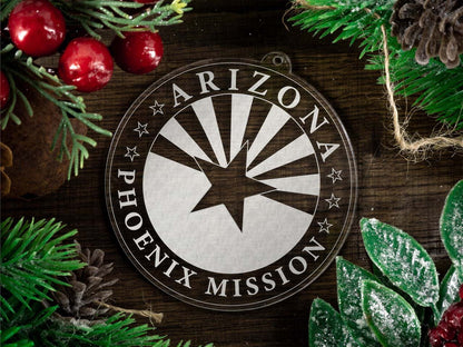 Arizona Phoenix Mission Christmas Ornament - Latter-Day Saint LDS Missionary Gift - Book of Mormon