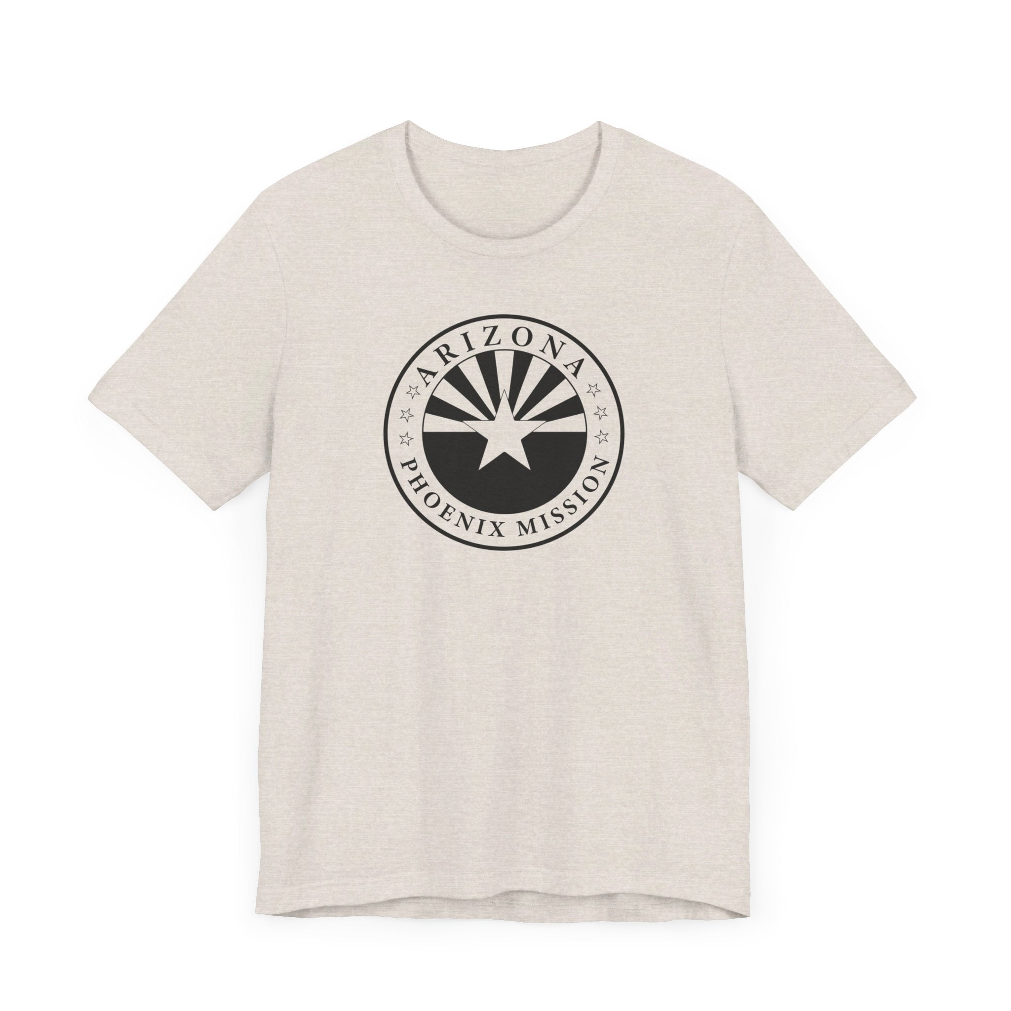 Arizona Phoenix Mission Circular Monochrome Logo T-Shirt - Latter-Day Saint LDS Missionary Gift - Book of Mormon