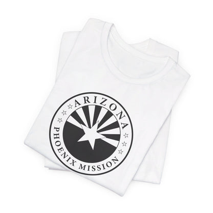 Arizona Phoenix Mission Circular Monochrome Logo T-Shirt - Latter-Day Saint LDS Missionary Gift - Book of Mormon