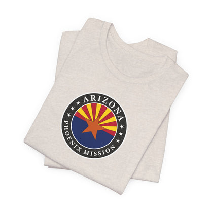 Arizona Phoenix Mission State Flag Logo (Black Border) T-shirt - Latter-Day Saint LDS Missionary Gift - Book of Mormon