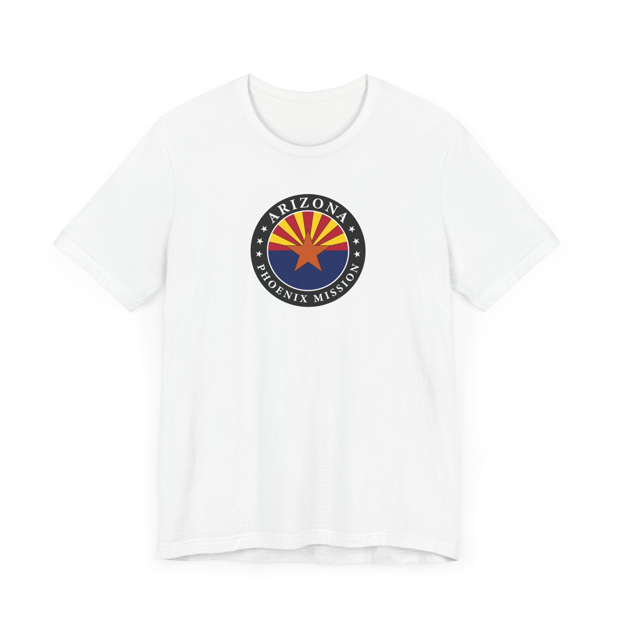 Arizona Phoenix Mission State Flag Logo (Black Border) T-shirt - Latter-Day Saint LDS Missionary Gift - Book of Mormon