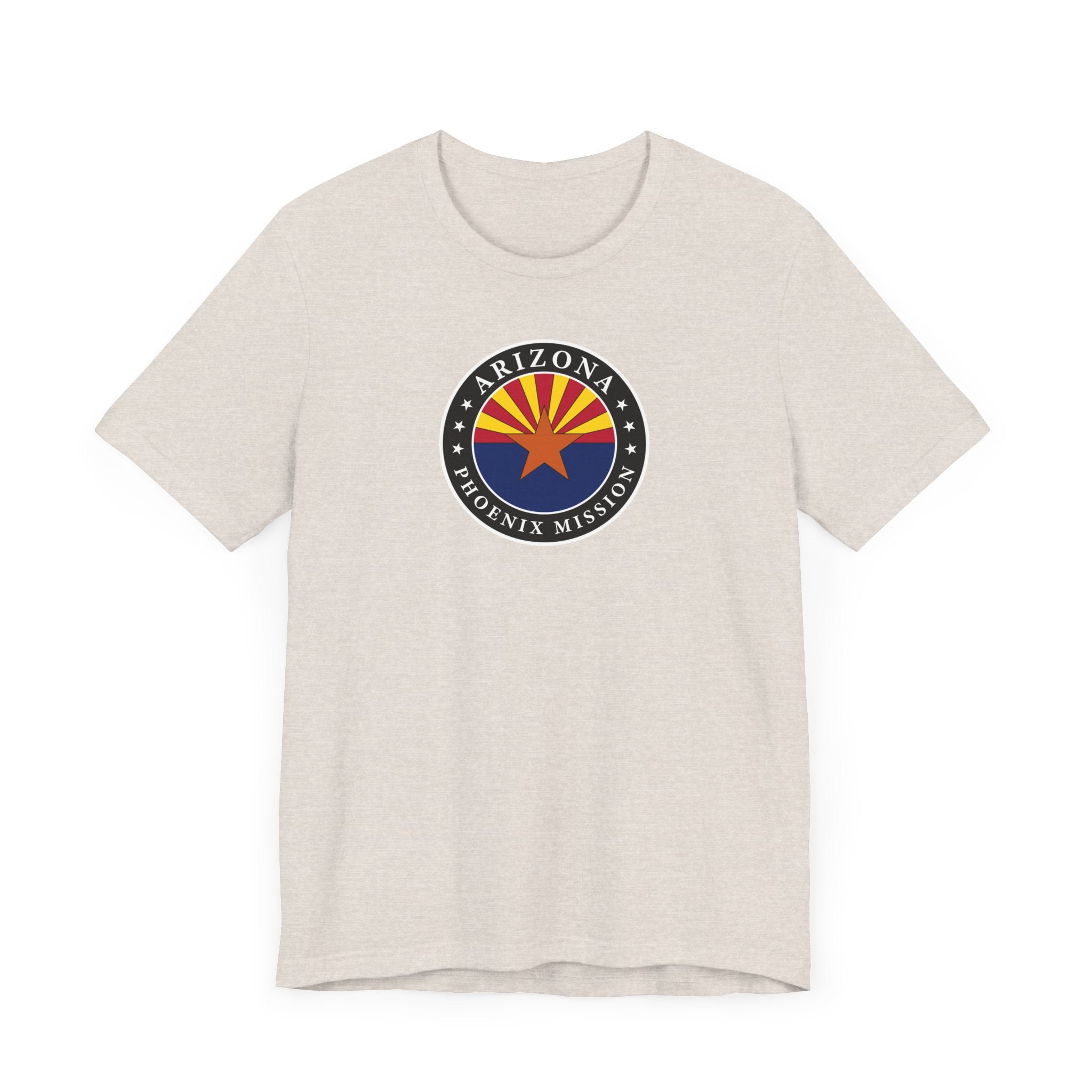 Arizona Phoenix Mission State Flag Logo (Black Border) T-shirt - Latter-Day Saint LDS Missionary Gift - Book of Mormon