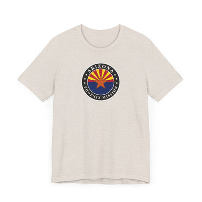 Arizona Phoenix Mission State Flag Logo (Black Border) T-shirt - Latter-Day Saint LDS Missionary Gift - Book of Mormon