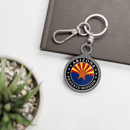 Arizona Phoenix Mission State Flag Logo Key Tag - Latter-Day Saint LDS Missionary Gift - Book of Mormon
