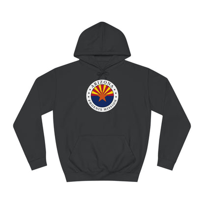 Arizona Phoenix Mission State Flag Logo (White Border) College Hoodie