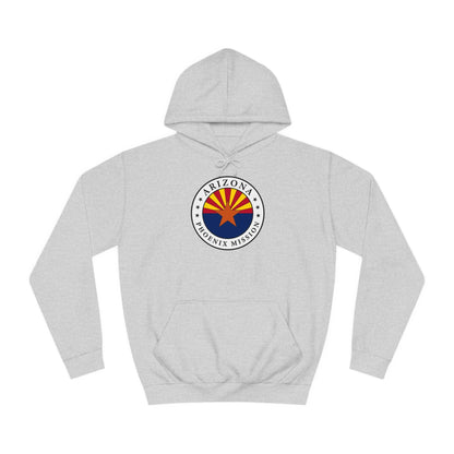 Arizona Phoenix Mission State Flag Logo (White Border) College Hoodie