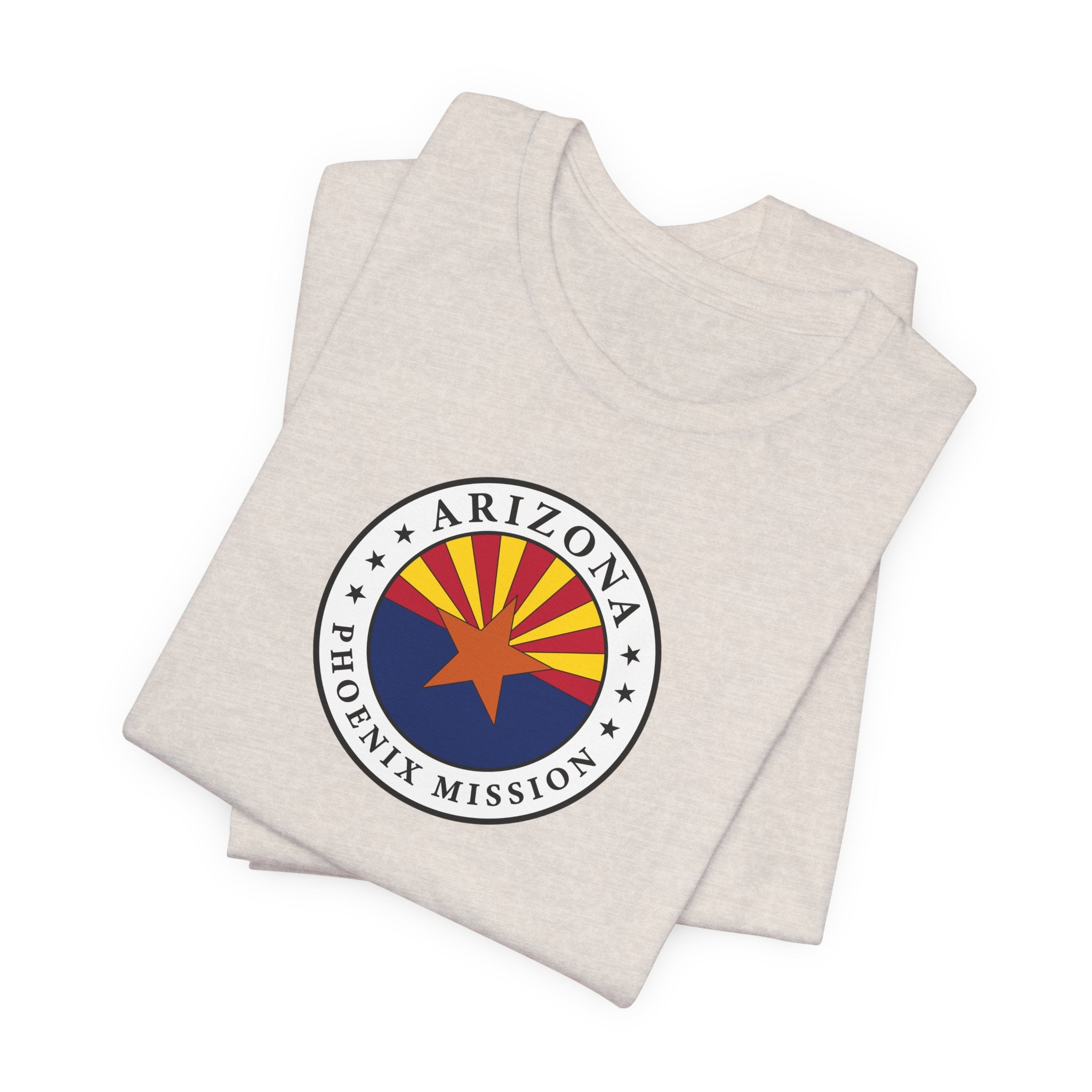 Arizona Phoenix Mission State Flag Logo (White Border) T-shirt - Latter-Day Saint LDS Missionary Gift - Book of Mormon