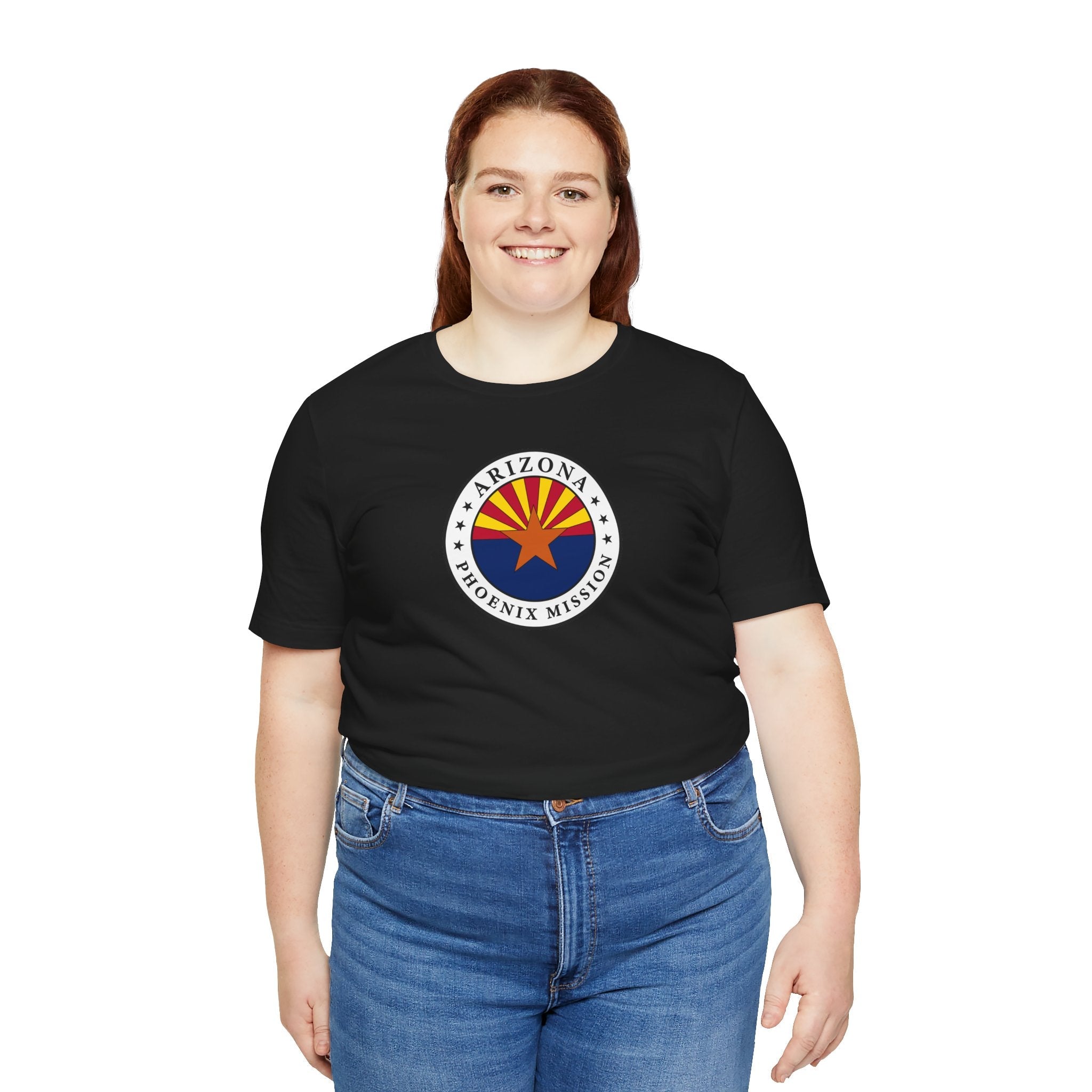 Arizona Phoenix Mission State Flag Logo (White Border) T-shirt - Latter-Day Saint LDS Missionary Gift - Book of Mormon