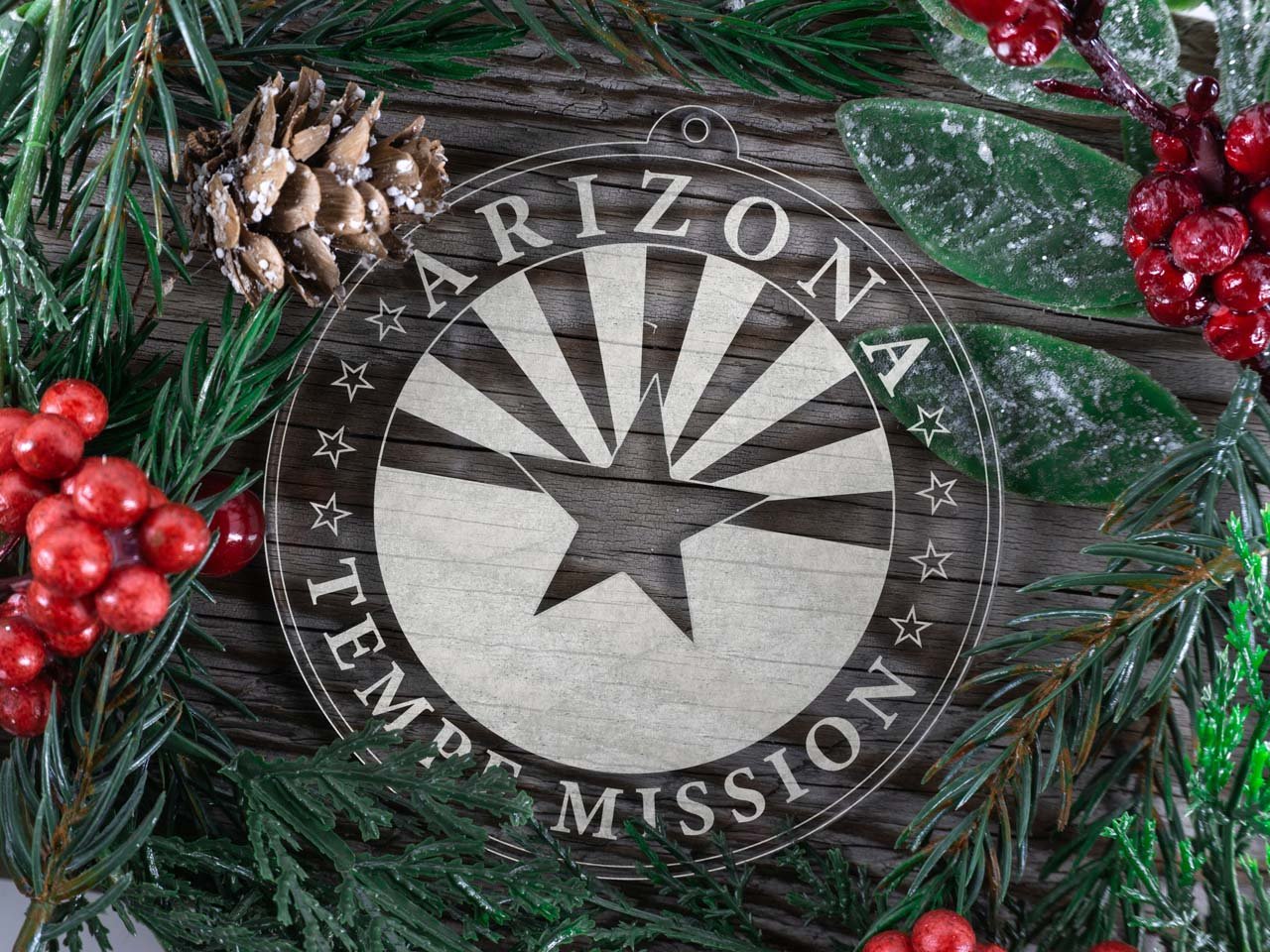 Arizona Tempe Mission Christmas Ornament - Latter-Day Saint LDS Missionary Gift - Book of Mormon