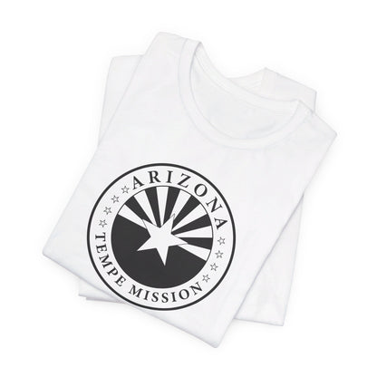 Arizona Tempe Mission Circular Monochrome Logo T-Shirt - Latter-Day Saint LDS Missionary Gift - Book of Mormon