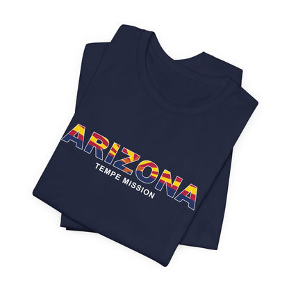 Arizona Tempe Mission Flag Title T-shirt - Latter-Day Saint LDS Missionary Gift - Book of Mormon