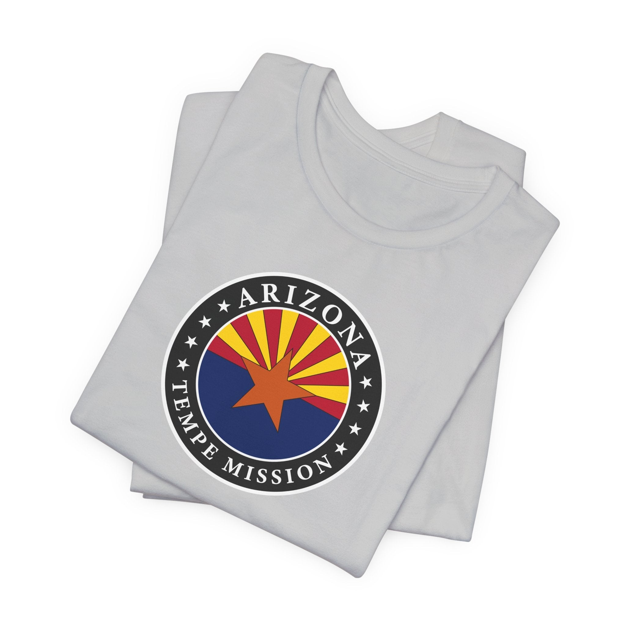 Arizona Tempe Mission State Flag Logo (Black Border) T-shirt - Latter-Day Saint LDS Missionary Gift - Book of Mormon