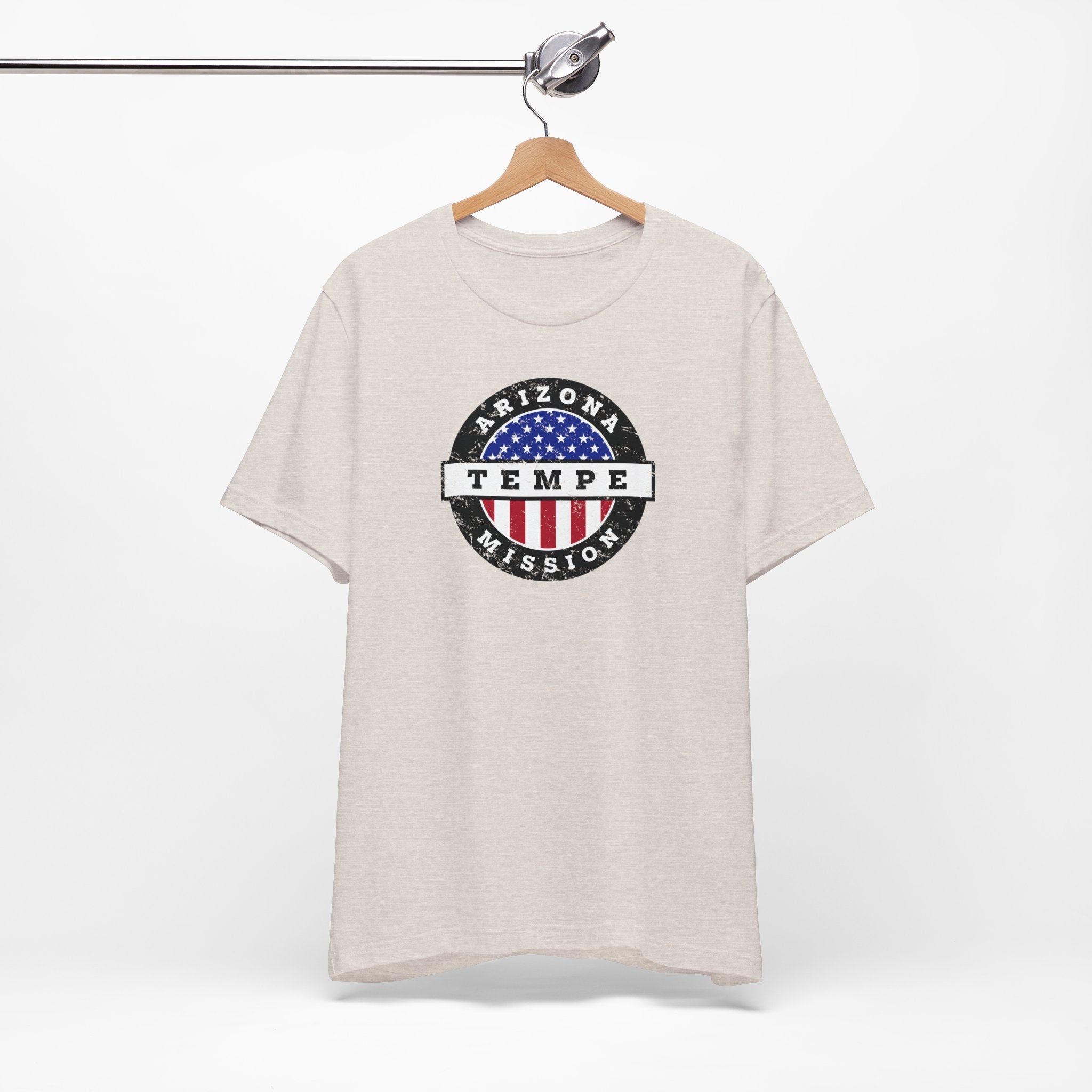 Arizona Tempe Mission Vintage Circular USA Flag T-Shirt - Latter-Day Saint LDS Missionary Gift - Book of Mormon